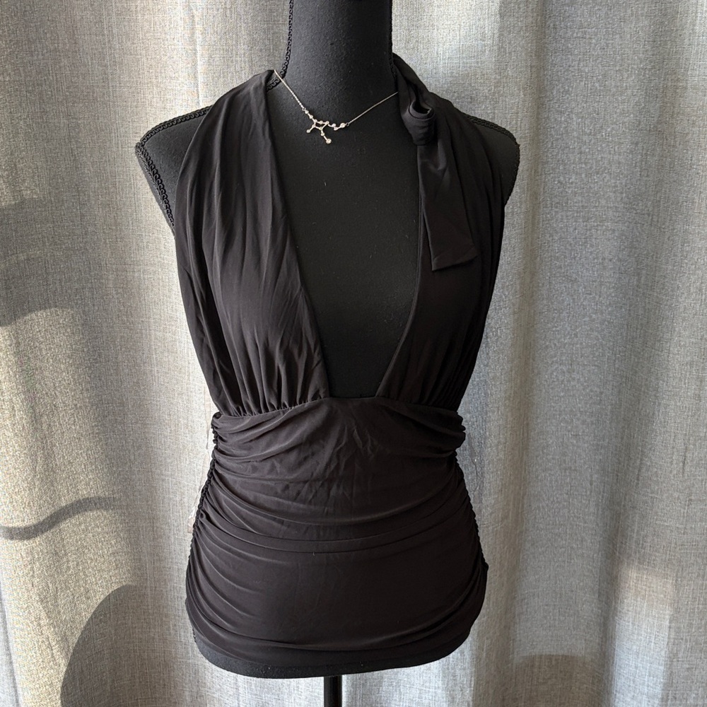 Chic Black Halter Top by Misty Rose